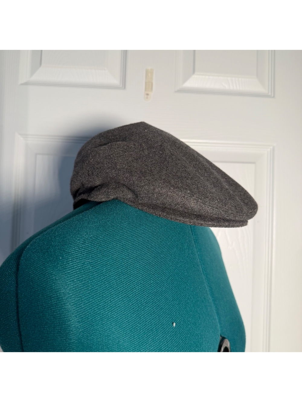 Epoch Gray Wool Ivy Flat Cap Driving Golf Newsboy Cabbie Hat Classic Retro